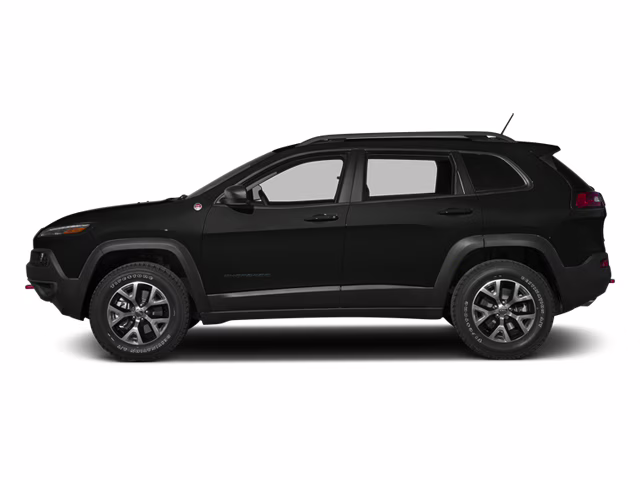 2014 Brilliant Black Crystal Pearlcoat Jeep Cherokee Trailhawk 4X4 SUV