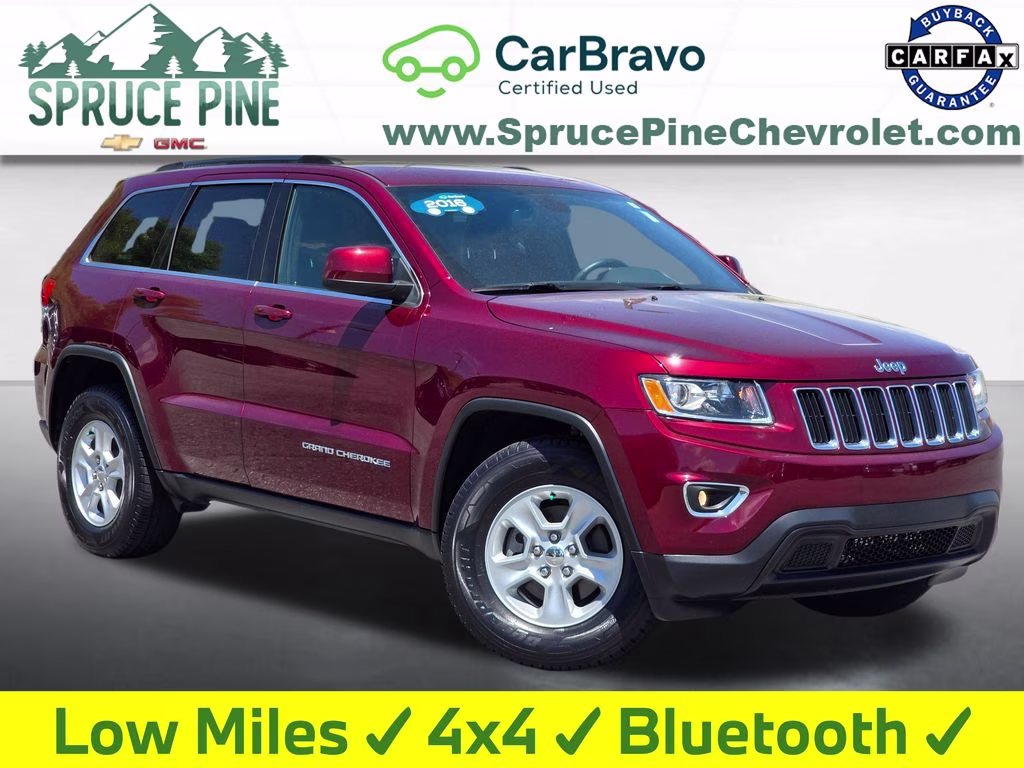 2016 Velvet Red Pearlcoat Jeep Grand Cherokee Laredo 4X4 SUV