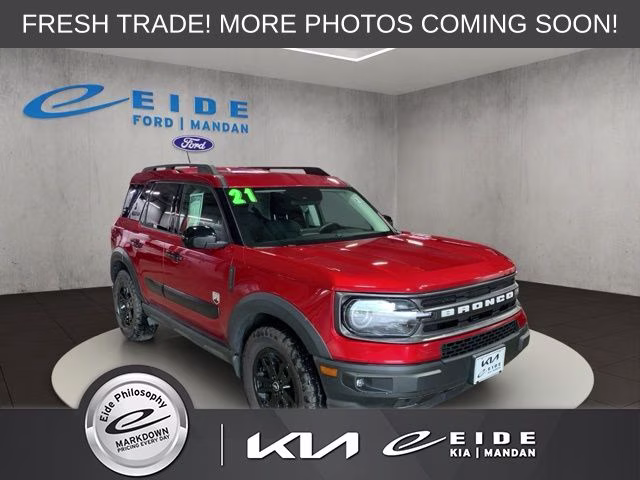2021 Red Metallic Ford Bronco Sport Big Bend 4X4 SUV