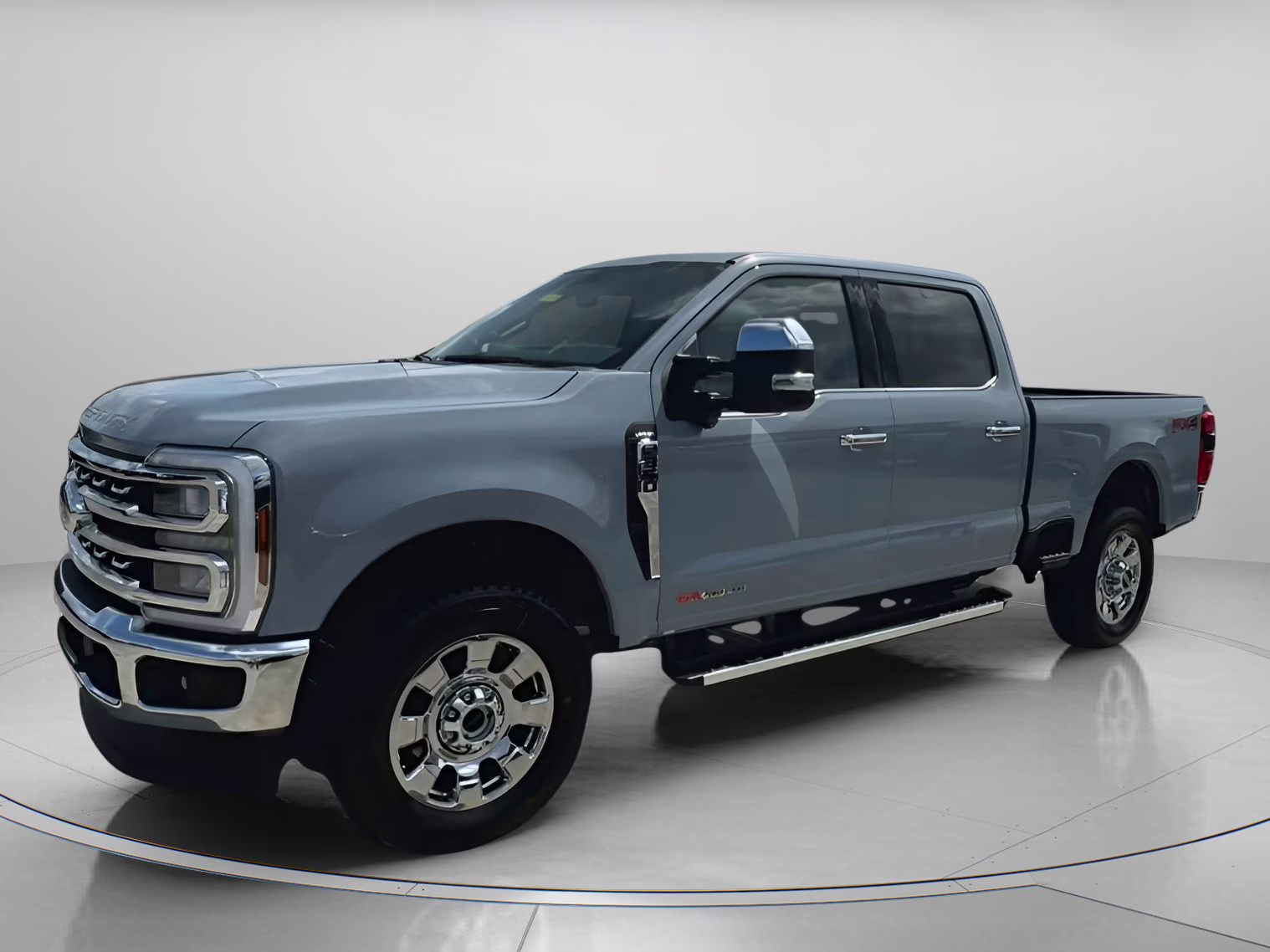 2025 Glacier Gray Metallic Tri-Coat Ford Super Duty F-350 SRW LARIAT Crew Cab Pickup 4X4 Truck