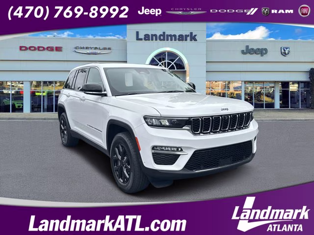 2024 Bright White Clearcoat Jeep Grand Cherokee Limited RWD SUV