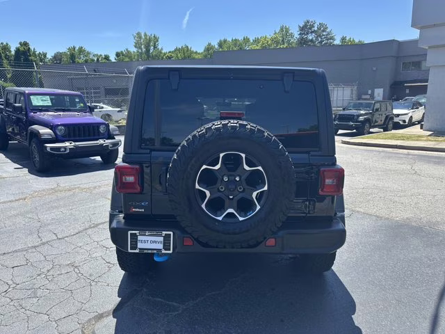 2023 Black Clearcoat Jeep Wrangler 4xe Rubicon 4X4 Convertible