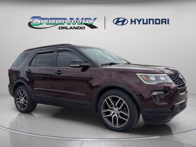 2018 Burgundy Ford Explorer Sport 4X4 SUV