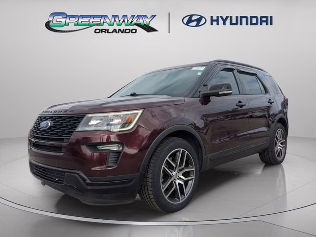 2018 Burgundy Ford Explorer Sport 4X4 SUV