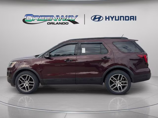 2018 Burgundy Ford Explorer Sport 4X4 SUV
