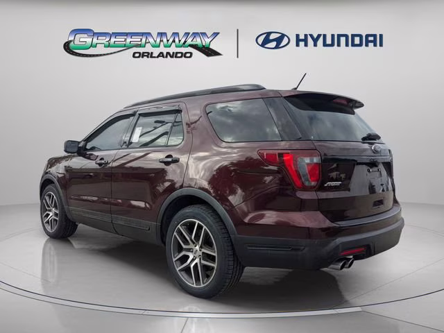 2018 Burgundy Ford Explorer Sport 4X4 SUV