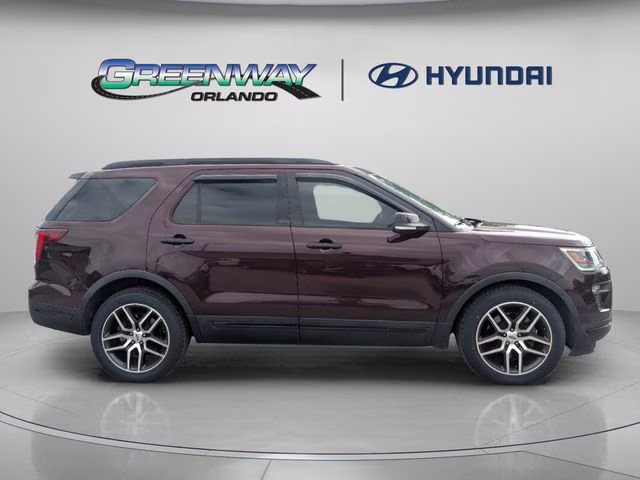 2018 Burgundy Ford Explorer Sport 4X4 SUV