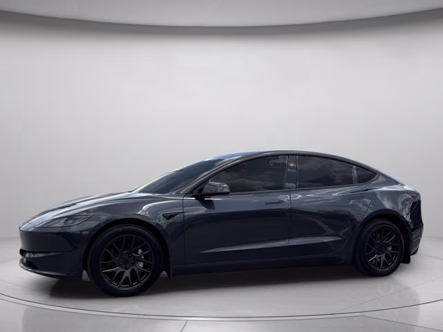 2025 Gray Tesla Model 3 Long Range AWD Sedan