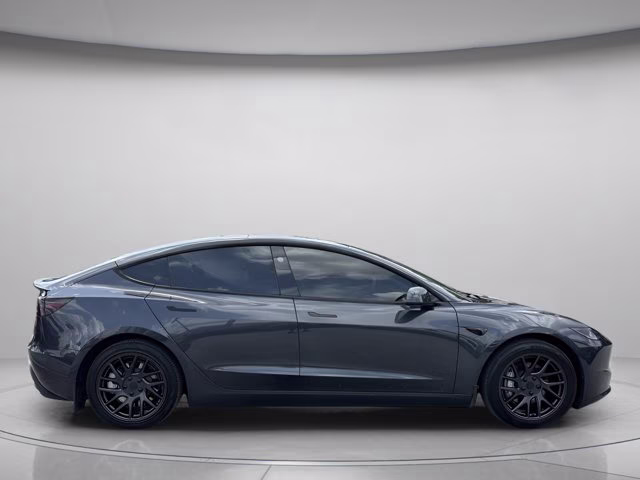 2025 Gray Tesla Model 3 Long Range AWD Sedan