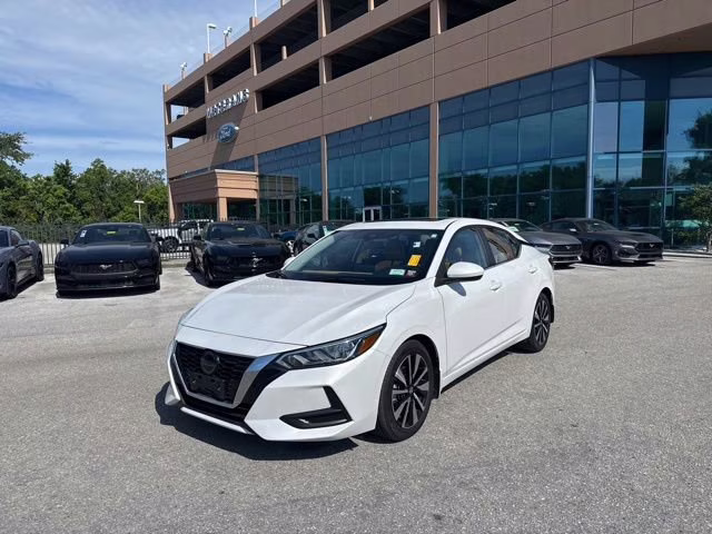 2023 Aspen White Tricoat Nissan Sentra SV FWD Sedan