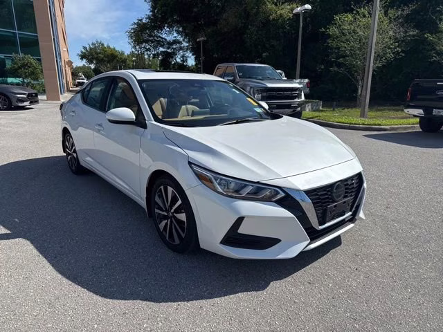 2023 Aspen White Tricoat Nissan Sentra SV FWD Sedan