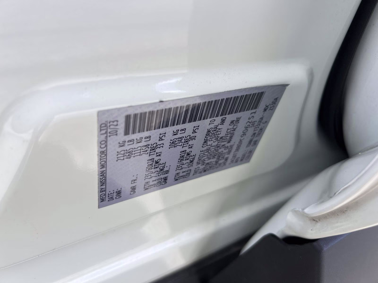 2023 White Nissan Rogue SV AWD SUV