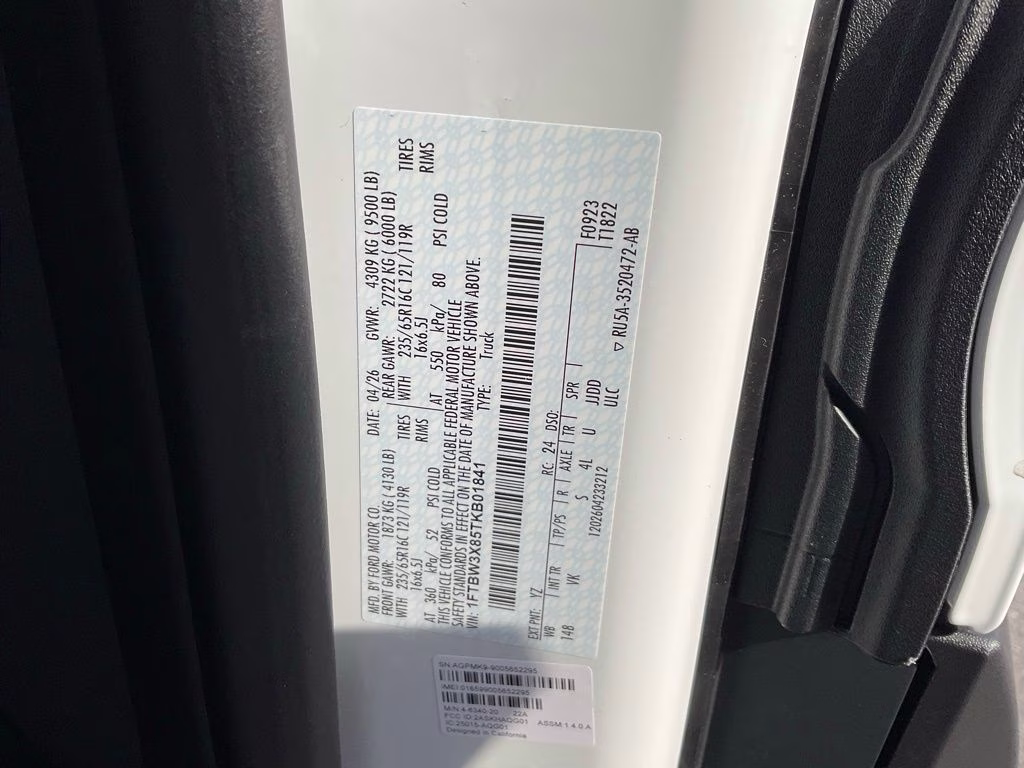 2026 Oxford White Ford Transit-350 Base RWD Van
