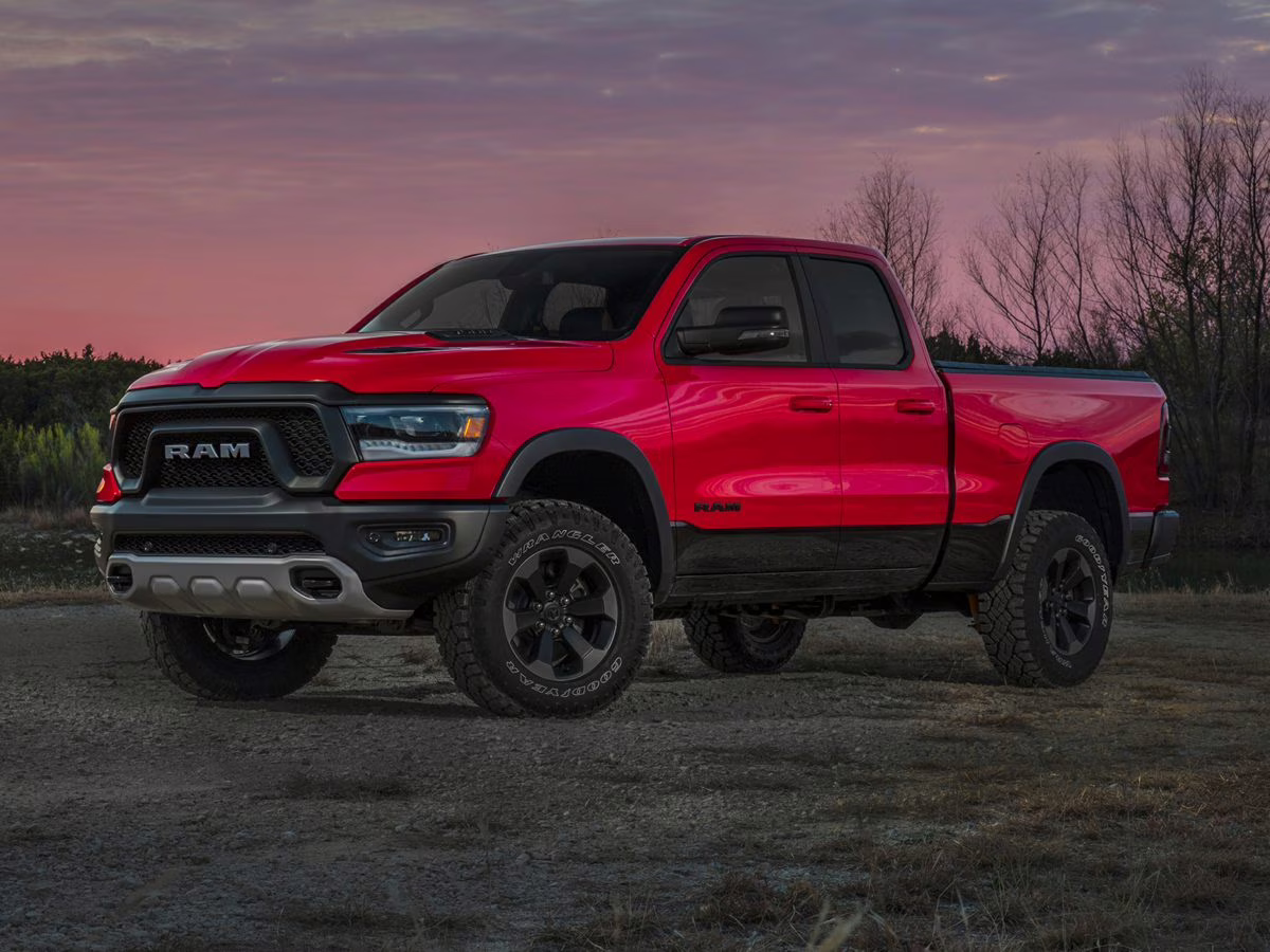 2021 Diamond Black Crystal Pearlcoat Ram 1500 Rebel 4X4 Truck
