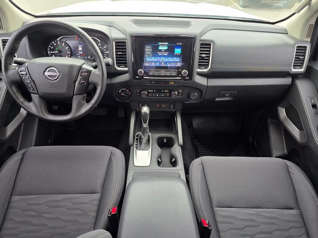 2024 Glacier White Nissan Frontier SV 4X4 Truck