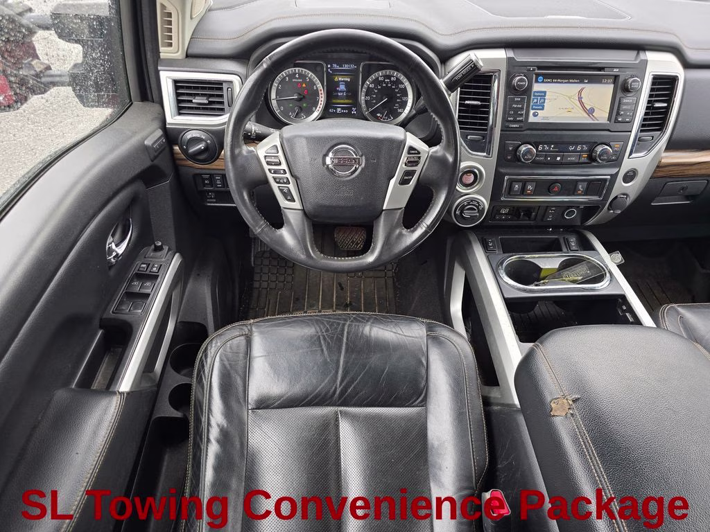 2017 Cayenne Red Nissan Titan SL 4X4 Truck