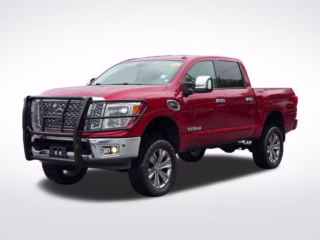 2017 Cayenne Red Nissan Titan SL 4X4 Truck