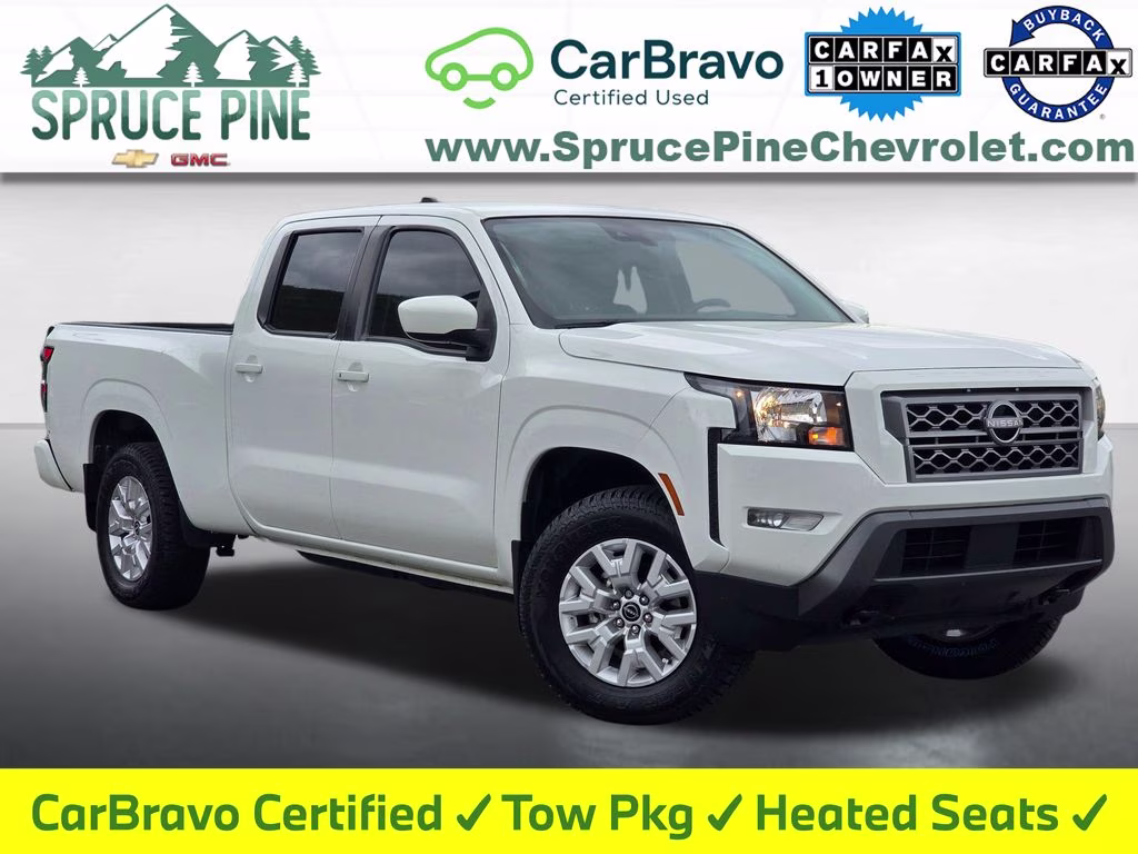 2024 Glacier White Nissan Frontier SV 4X4 Truck