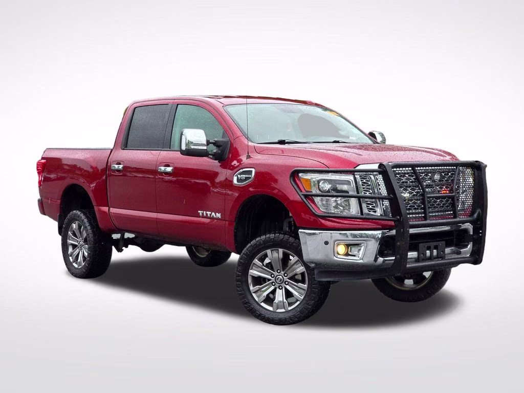 2017 Cayenne Red Nissan Titan SL 4X4 Truck