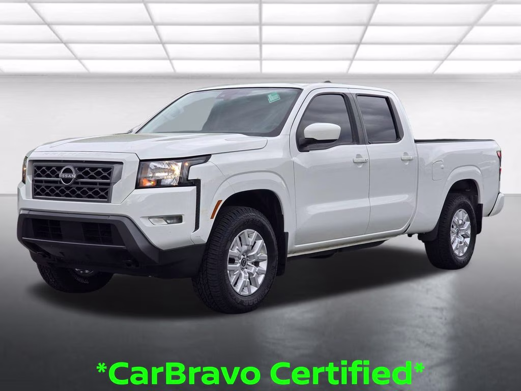 2024 Glacier White Nissan Frontier SV 4X4 Truck