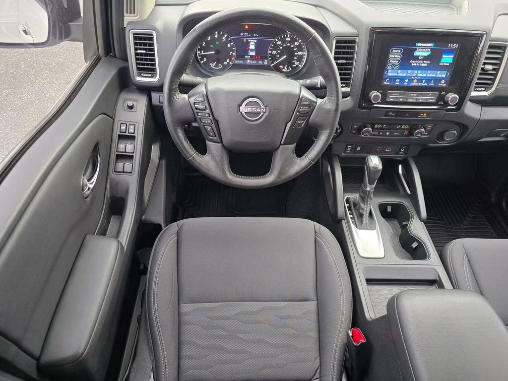 2024 Glacier White Nissan Frontier SV 4X4 Truck