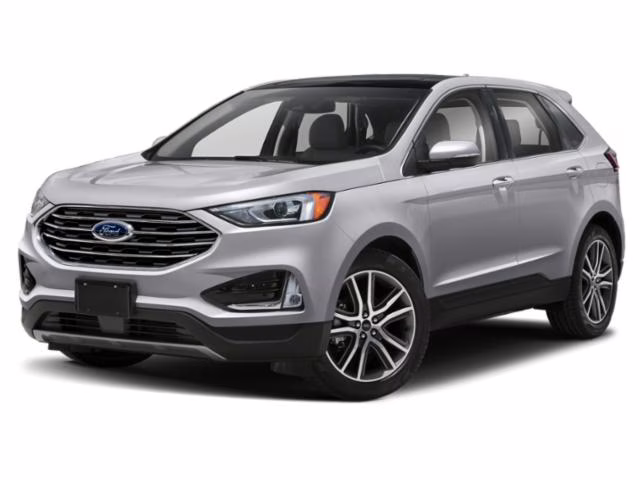 2020 Iconic Silver Metallic Ford Edge Titanium FWD SUV