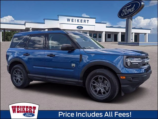 2023 Blue Metallic Ford Bronco Sport Big Bend 4X4 SUV