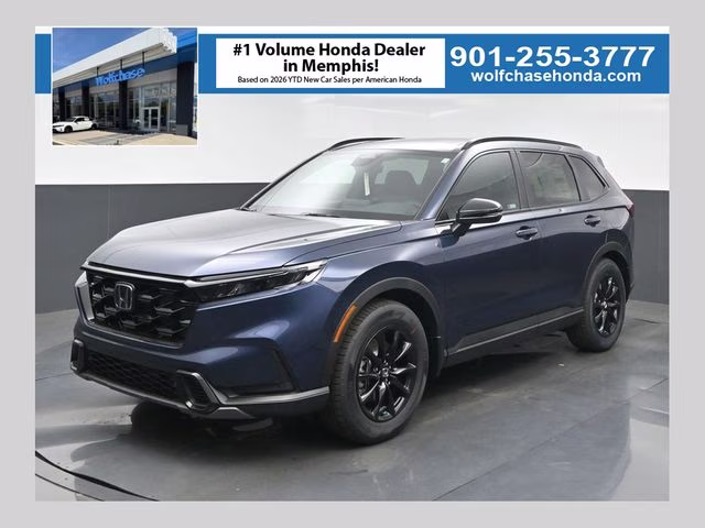 2026 Canyon River Blue Metallic Honda CR-V Hybrid Sport-L FWD SUV