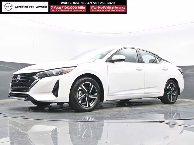 2025 Aspen White Tricoat Nissan Sentra SV FWD Sedan