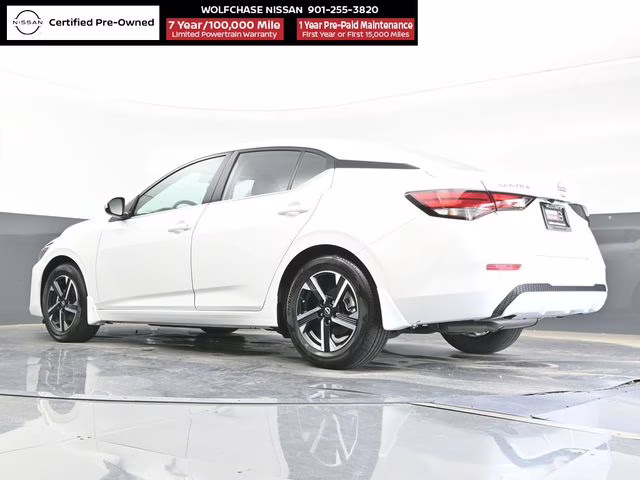 2025 Aspen White Tricoat Nissan Sentra SV FWD Sedan