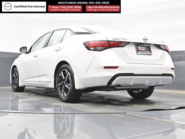 2025 Aspen White Tricoat Nissan Sentra SV FWD Sedan