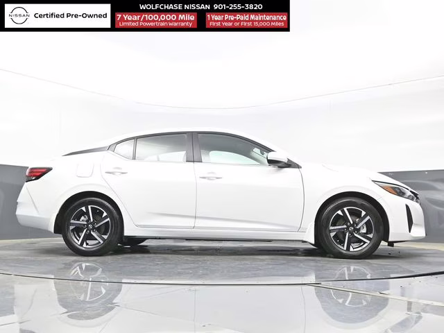 2025 Aspen White Tricoat Nissan Sentra SV FWD Sedan