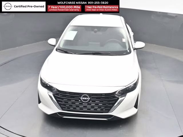 2025 Aspen White Tricoat Nissan Sentra SV FWD Sedan