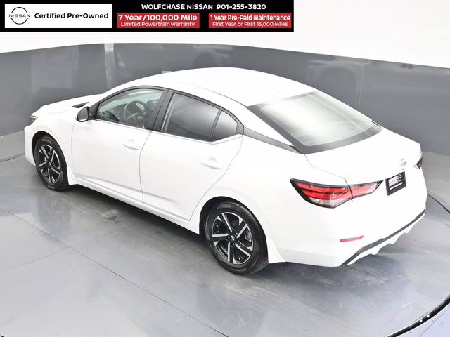 2025 Aspen White Tricoat Nissan Sentra SV FWD Sedan