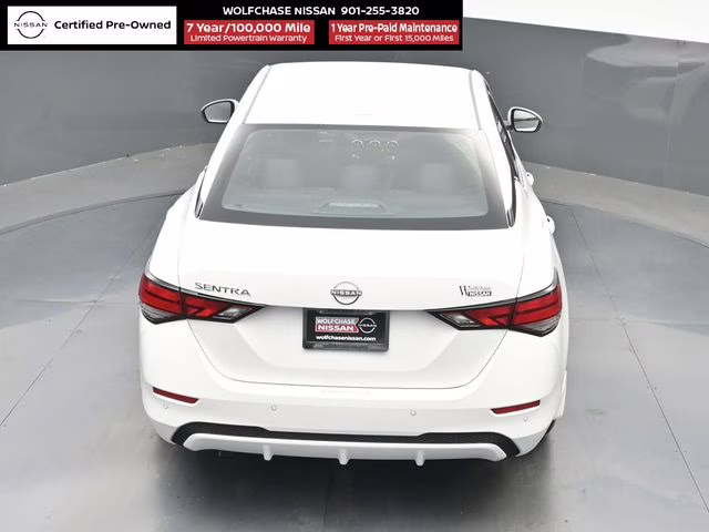 2025 Aspen White Tricoat Nissan Sentra SV FWD Sedan