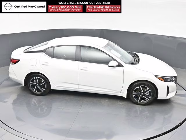 2025 Aspen White Tricoat Nissan Sentra SV FWD Sedan