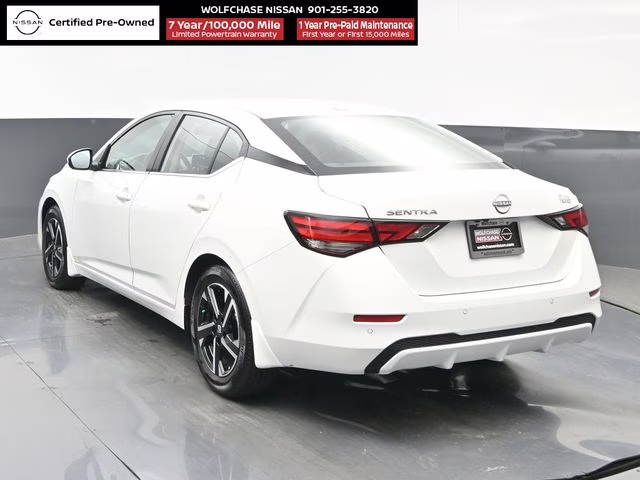 2025 Aspen White Tricoat Nissan Sentra SV FWD Sedan