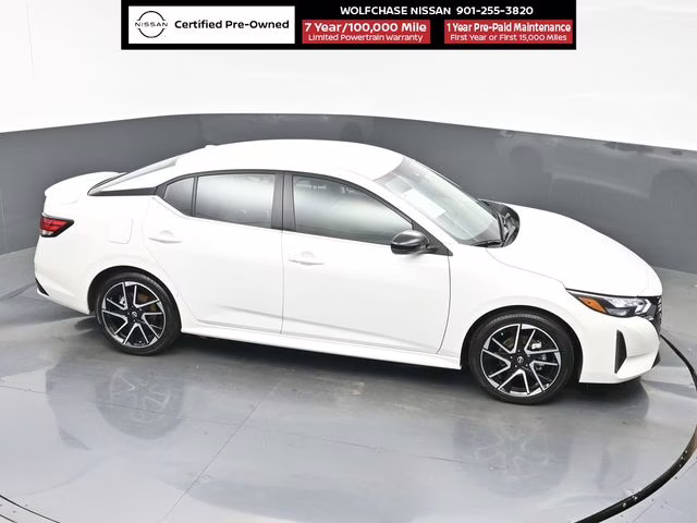 2025 Aspen White Tricoat Nissan Sentra SR FWD Sedan