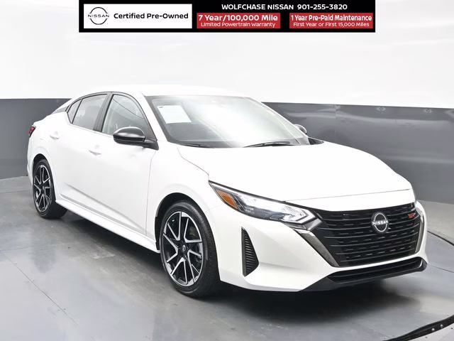2025 Aspen White Tricoat Nissan Sentra SR FWD Sedan
