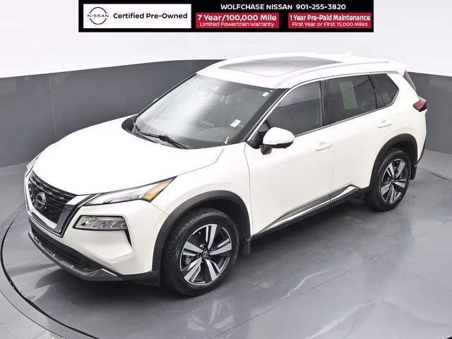 2023 Pearl White Tricoat Nissan Rogue SL AWD SUV