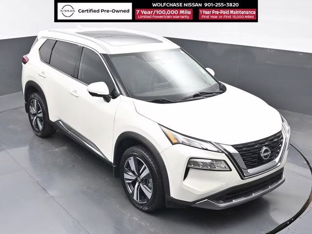 2023 Pearl White Tricoat Nissan Rogue SL AWD SUV