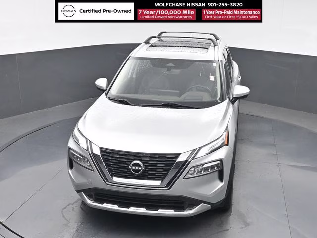 2023 Brilliant Silver Metallic Nissan Rogue Platinum FWD SUV