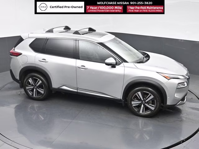 2023 Brilliant Silver Metallic Nissan Rogue Platinum FWD SUV
