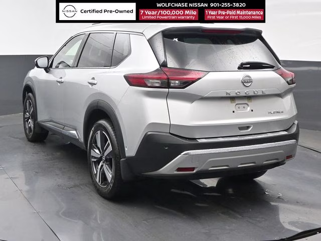 2023 Brilliant Silver Metallic Nissan Rogue Platinum FWD SUV