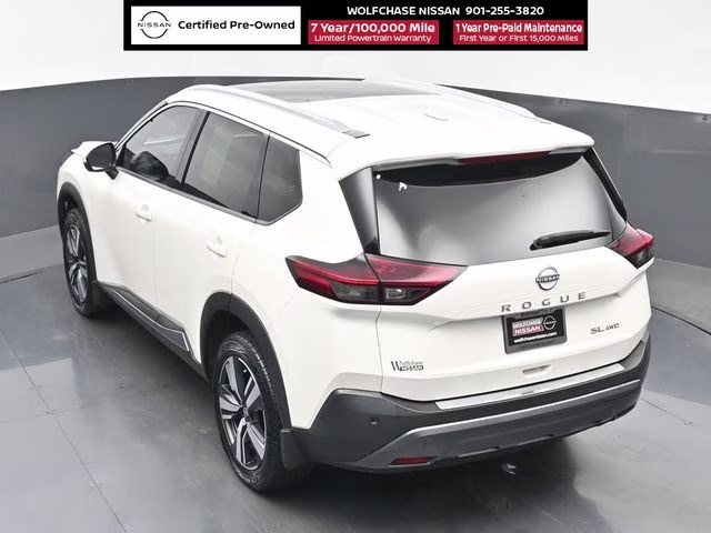 2023 Pearl White Tricoat Nissan Rogue SL AWD SUV