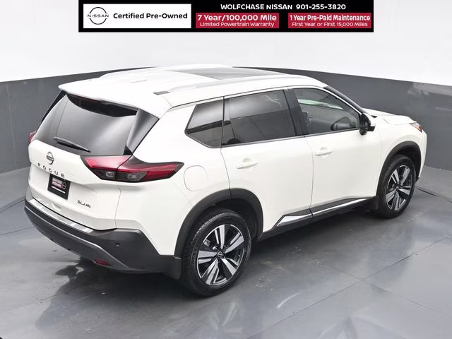 2023 Pearl White Tricoat Nissan Rogue SL AWD SUV