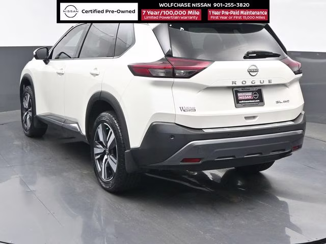 2023 Pearl White Tricoat Nissan Rogue SL AWD SUV