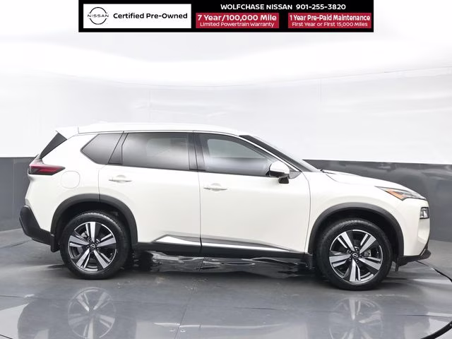 2023 Pearl White Tricoat Nissan Rogue SL AWD SUV