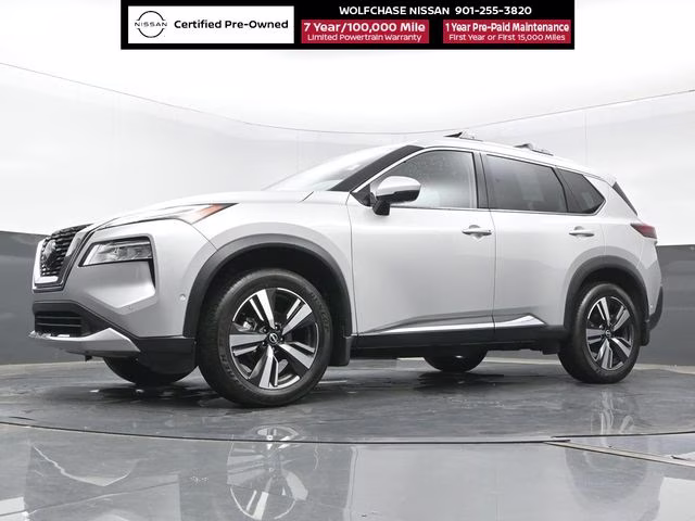 2023 Brilliant Silver Metallic Nissan Rogue Platinum FWD SUV