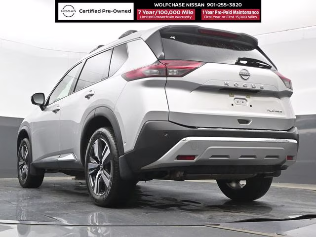 2023 Brilliant Silver Metallic Nissan Rogue Platinum FWD SUV